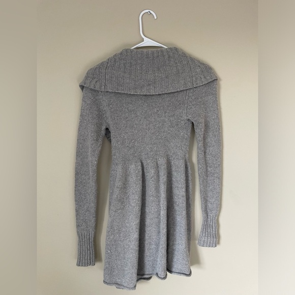 Talula Aritzia gray lambswool angora cashmere blend sweater cardigan NWOT XS - Picture 6 of 7